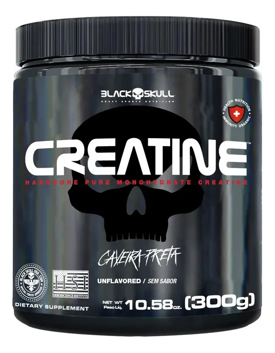 Creatina Black Skull Pura 300 g — sem sabor — foto do anúncio