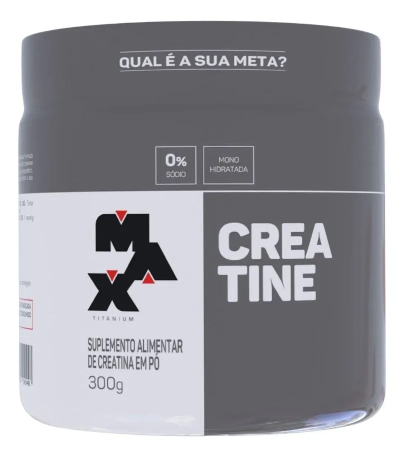 Creatina Max Titanium 300 g — monohidratada — foto do anúncio