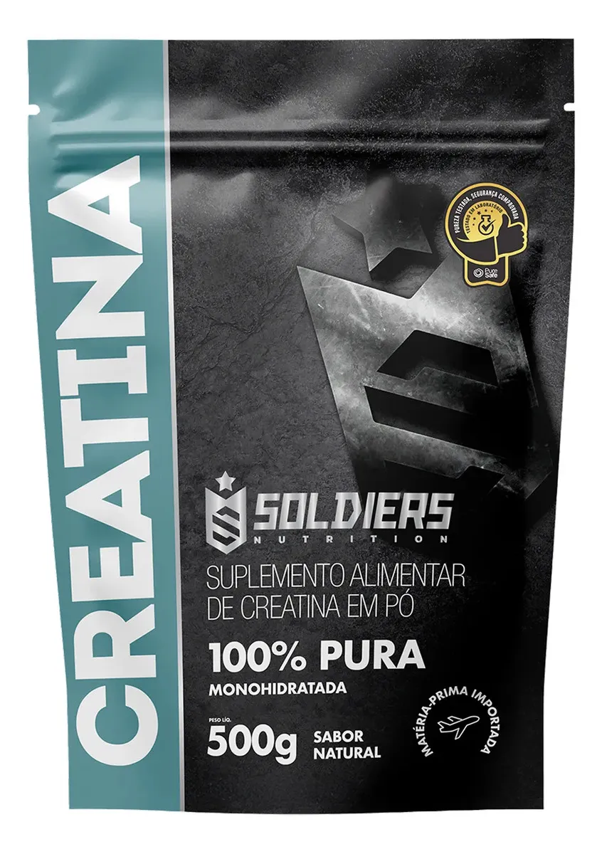 Creatina Soldiers Nutrition 500 g — sem sabor — foto do anúncio